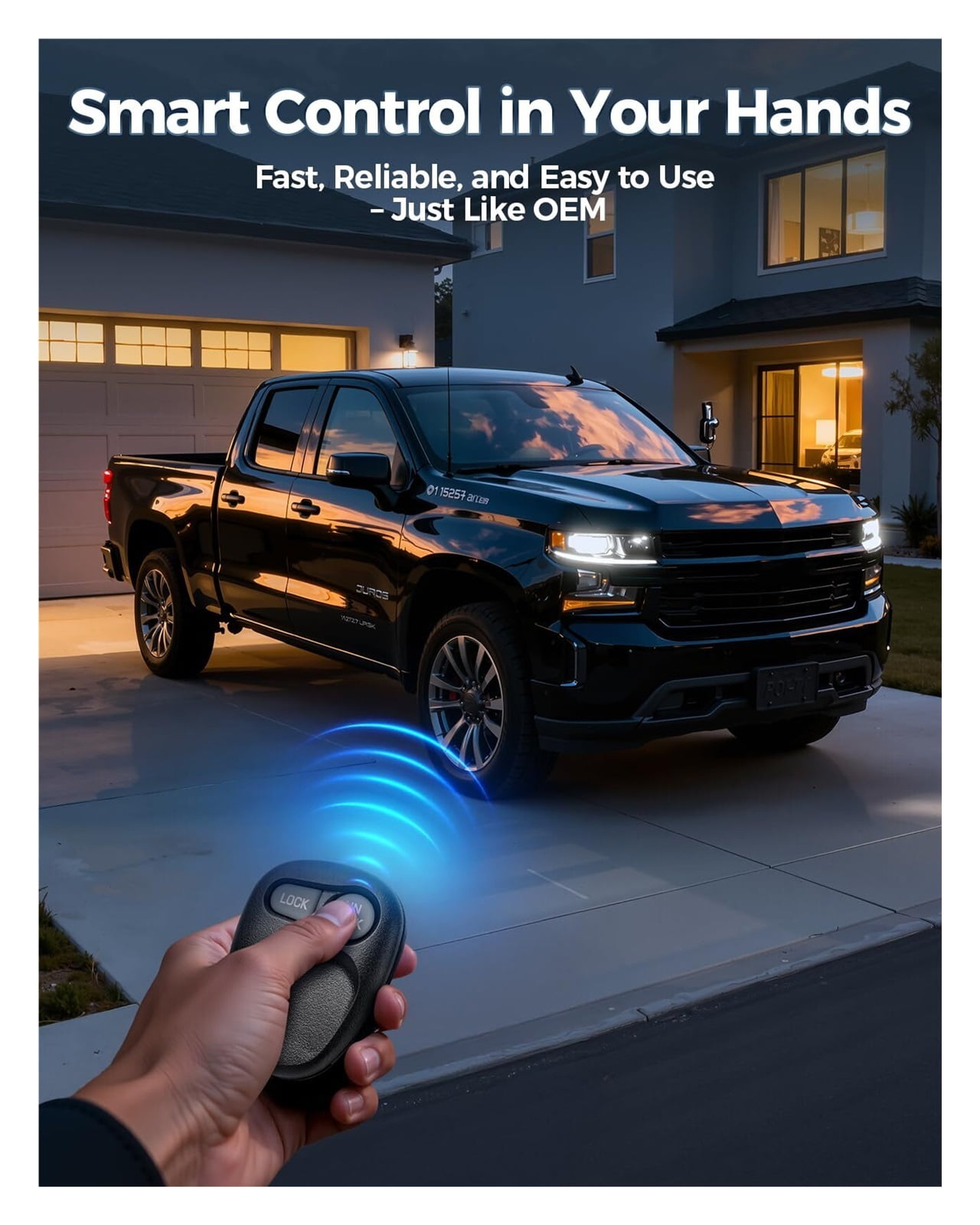 Key Fob Fit for Select 1998 1999 2000 2001 2002 Chevrolet Chevy Silverado Suburba, GMC Sierra Yukon, Cadillac Escalade and Oldsmobile Bravada Trucks, 15042968 1573280 3 Button Keyless Entry Remote