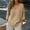 Khaki, variant on Cotton GauzeTops For Women Elbow Sleeve Basic Shirt Tunic Blouse Beach Vacation Tees Cotton Cotton Linen Shirts Gauzy 3/4 Sleeve Dressy Casual Clothes Womens LinenTopsWith Pocket White L