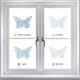 thumbnail image 3 of 16 pegatinas de mariposas para ventanas, pegatinas de arcoíris para ventanas, reutilizables, no adhesivas, 3 of 8