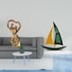 thumbnail image 2 of Estatua de pareja, Figura de pareja, Arte moderno, Escultura de , Estatua de barco de hierro, Artesanía en cerámica, Decoración de escritorio ún, 2 of 8