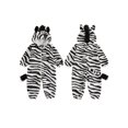 thumbnail image 2 of RUINIXCW Kids Toddler Baby Halloween Animal Costume Infant Cute Monkey Zebra Costume Baby Boy Girl Fall Winter Clothes Warm Flannel Romper Casual Zipper Hooded Jumpsuit with Tail, 2 of 10