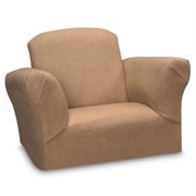 Kids' Rocking Chair, Tan Microfiber