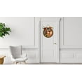 thumbnail image 4 of Happy Fall Y'all Sign Front Door Porch Decorations, Round Rustic Wood Hanging Sign for Farmhouse Porch Outdoor Home Holiday Front Door Sign Decor, 4 of 5