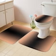 thumbnail image 2 of LightSalmon Black Ombre Bath Mat 3 Piece Bathroom Rug Set, Modern Gradient Abstract Art Non Slip Bath Rug Contour Mat and Toilet Lid Cover, Absorbent Shower Mats Soft Bath Rugs and Mats Sets, 2 of 8