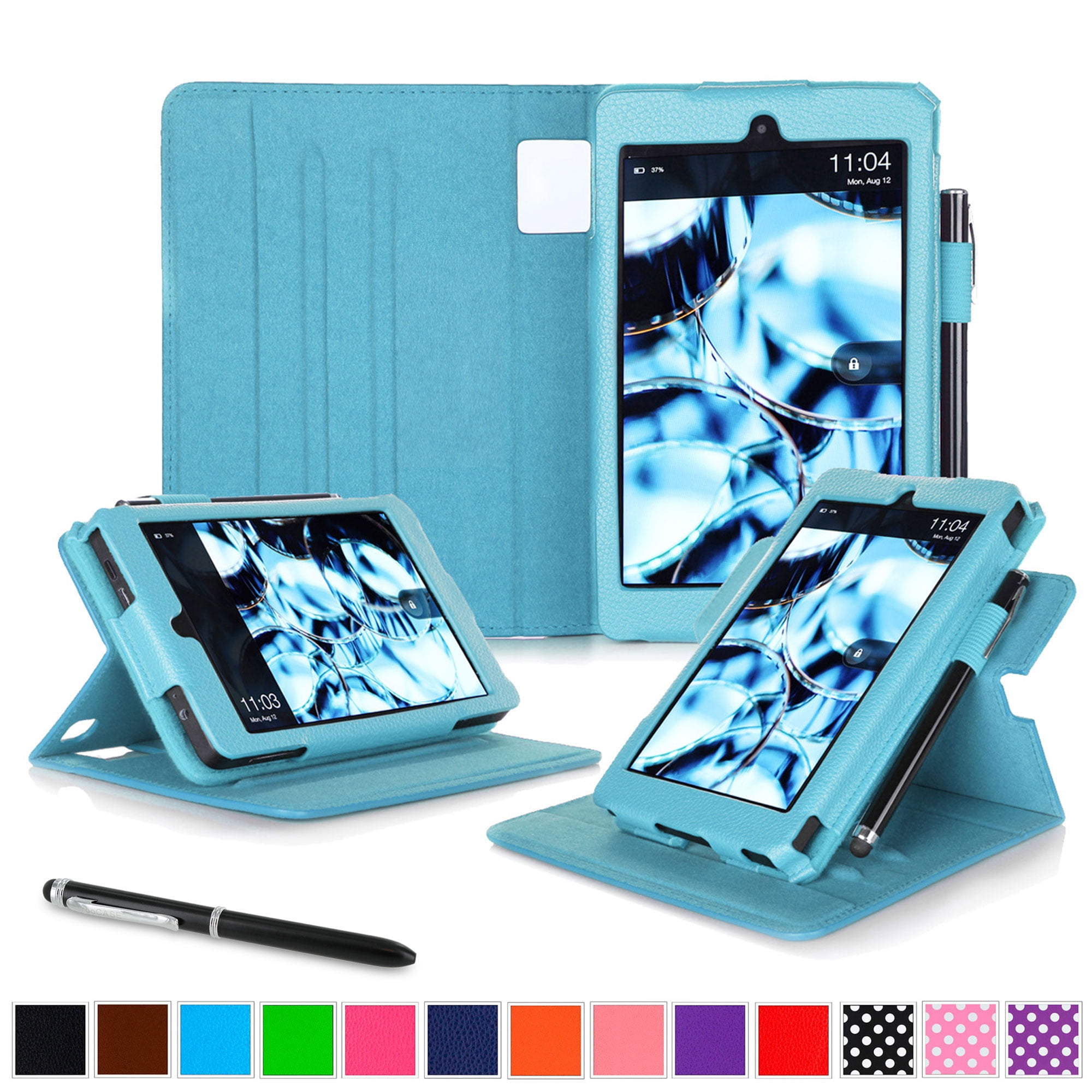 Fire HD 6 Tablet (2014) Case, roocase new Fire HD 6 Dual View Folio Case with Sleep / Wake Smart Cover with Multi-Viewing Stand for All-New Fire HD 6 Tablet (2014)