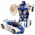 thumbnail image 1 of Transformation toy car boys inertia model sports car children simulation police car toys, 1 of 1