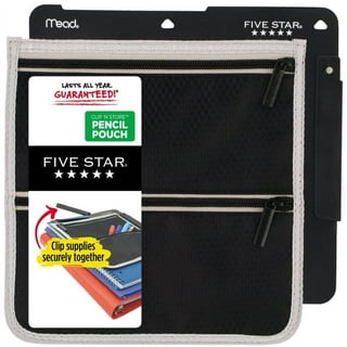 Five Star Stand 'N Store Pencil Pouch, 4 1/2 x 8, Cobalt (50516CB8)