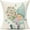 Blue D, variant on Outdoor Throw Pillow Covers 18x18 Set of 4, Spring Summer Decorative Cushion Cases, Home Decor Decorations for Patio Couch Chair Sofa, Daisy Floral Gnomes
