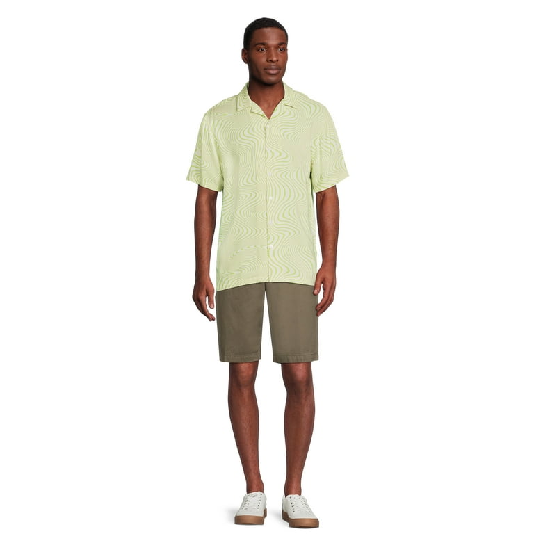 white button up shirt mens walmart
