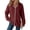 26# Wine, variant on Women's Full Zip Up Hoodies Waffle Knit Long Sleeve Sweatshirt Tops | Essentials Hoodie, Fall Fashion Clothes 2026, Oversized Hooded Tops, Jacket Coat for Women Wine S
