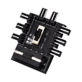 thumbnail image 2 of Computer Motherboard Fan Hub Cooler Splitter Connector Extension PC 12V 3pin 2 Level Speed Controller Adapter Regulator Large 4P Powered, 2 of 8