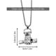 thumbnail image 4 of Mancuerna Collar Colgante Titanio Acero Inoxidable Fitness Gym Collar Peso Placa Barbell Mancuerna Collares Hombres Mujeres Cadena Colgante, 4 of 8
