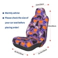 thumbnail image 3 of Honeii Halloween Black Cats Print Car Seat Cover,Car Interior Covers,Universal Fit Seat Protector, Compatible with Most Cars, SUVs, Trucks, and Vans, 3 of 5