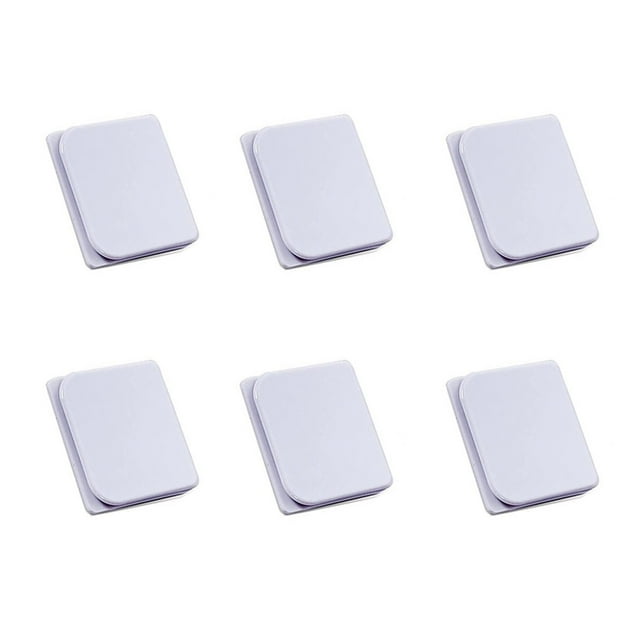 Toystoory Paquete de 6 Clips contra salpicaduras, accesorios impermeables para el hogar, abrazadera de cortina de diseño plegable, estabilizador adhesivo, Tratamientos de ventanas Toystoory HA038470-00