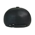 thumbnail image 4 of Casquette de Baseball en Cuir Véritable Hiver Chaud Béret Russe Hommes Anciens Casquettes à Rabat avec Intérieur Réel, Mode, 4 of 6