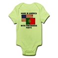 thumbnail image 1 of CafePress - Made In America With Portuguese Parts Body Suit - Baby Light Bodysuit, 1 of 1