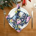 thumbnail image 2 of Dreamtimes Set of 4 Cute Watercolor Unicorn Satin Napkin Square 20 Inches Table Napkins Soft Smooth Decorative Napkins for Wedding Banquet Party Decoration, 2 of 6