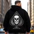 thumbnail image 2 of Big and Tall Men Hoodie Plus Size Hooded Sweatshirt Fleece Pullover 6XL H2 5KPC G02, 2 of 8