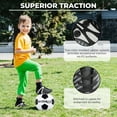 thumbnail image 6 of Vizari USA Impact Firm Ground Soccer Cleats for Kids – Comfortable, Lightweight, and Durable Shoes for Toddlers, Little Kids, and Big Kids - Black/White, 8, 6 of 6