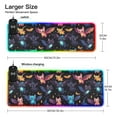 thumbnail image 3 of Wireless Charging Mouse Pad Large RGB Gaming Desk Mat 13 Light Modes Mousepad 31.5x11.8 Cute Cat with Wings, 3 of 6