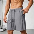 thumbnail image 2 of KPOPLK Men's 7" Running Shorts Quick Dry Athletic Workout Gym Shorts Drawstring Sporty Shorts with Pockets Size XL,Dark Gray, 2 of 5