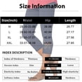 thumbnail image 3 of Minjewel Women's Casual Solid Color Butterfly Hollow Out Burned Cropped Pants,Yoga Base Capri Leggings for Workout,Dark Gray,M, 3 of 7