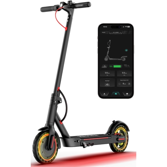 Electric scooters for adults, Foldable, side light, 8.5" tire, 550W, 19 mph