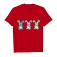 thumbnail image 2 of Teen Girl Shirts Trendy Cartoon Print Comfortable Short Sleeve Tee for Toddler Easter Day T-Shirt Boys & Girls Shirts Red,7-8 Years, 2 of 4