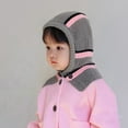 thumbnail image 1 of LIJCC Baby Balaclava Knit Pointed Hat with Pom-Pom – Soft Ribbed for Sensitive Skin, Adjustable Tie for Active Infants, Autumn Winter Accessory That Matches Outfits, Warm for Walks & Play, 1 of 4