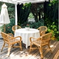 thumbnail image 2 of 2 Panels Outdoor Curtains for Patio Waterproof 54"x95" St. Patrick's Day Weatherproof Privacy Outsides Curtains, Country Spring Green Lucky Irish Leaves Grommet Thermal Drapes for Cabana Porch, 2 of 8