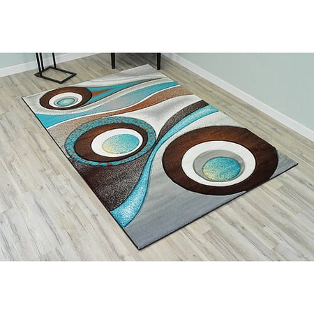 Ivy Bronx Mccampbell Brown Turquoise Ivory Area Rug Ivy Bronx Mccampbell Brown Turquoise Ivory Area Rug