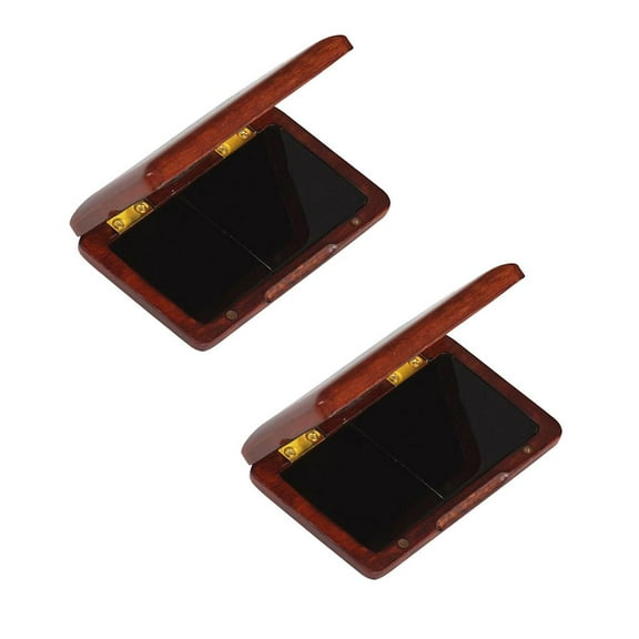2x Solid Wood Reed Case Wooden Box Alto Soprano Clarinet Reeds, s Capacity