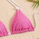 thumbnail image 5 of WILLBEST Traje de Baño Mujer Curvy Bikini para Mujer Traje de Baño Dividido Estampado Digital Pequeño Cuadros Triángulo Bolsa Doble Tela, 5 of 8