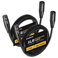 thumbnail image 1 of Cables de micrófono XLR InnoGear, paquete de 2 unidades, macho a hembra, 1 of 7