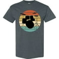 thumbnail image 3 of Inktastic Drum Set Retro Drummer Sunset T-Shirt, 3 of 5