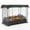 Black, variant on 6x3x1Ft Galvanized Raised Garden Bed Kit Self Watering Irrigation Mesh Cover Rustproof Bottomless Metal Planter Box for Veggies Herbs Flowers Backyard Patio Farm