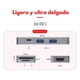 thumbnail image 2 of Adaptador HUB USB-C 6 En 1 HDMI Usb Tarjeta Sd Para Macbook Plata., 2 of 4