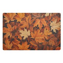 Yayeee Doormat for Indoor Entrance 32" x 20" Non Slippery Floor Rug, Fall Pattern