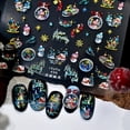 thumbnail image 2 of Calcomanías para Uñas Lukmexor Bola de Cristal Navideña 5D en Relieve, 2 of 7