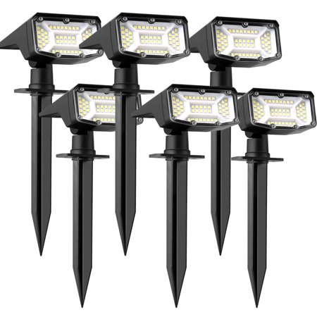 

Innens Solar Spot Lights Outdoor 50LED Waterproof Landscape Spotlight for Garden Pathway Wall 6pcs