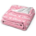 thumbnail image 3 of Personalised Name Custom Thin Blanket for Baby Kids Youth Teenager Adult Anti-pilling Flannel Text Initials Monogram Gifts Customised Throws Blankets For Best Friends Couple Birthday Gift, 3 of 6