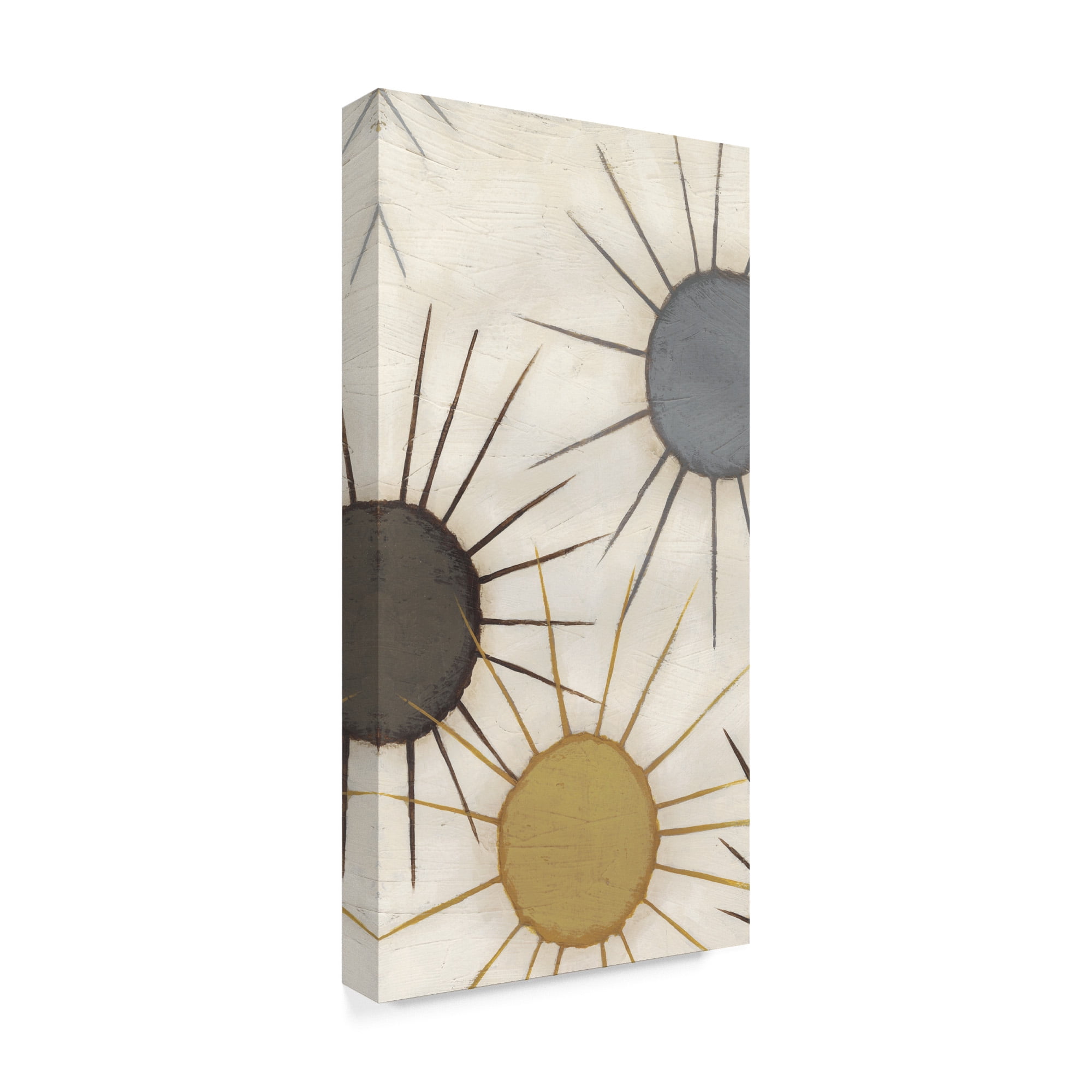 Trademark Fine Art 'Starburst Triptych II' Canvas Art by June Erica Vess