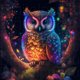 thumbnail image 1 of Resina Diamante JShteea Serie Animal Búho Luminoso 50*50CM, 1 of 9