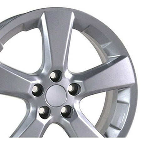 - 18x7 Wheel Fits Lexus - RX Style Silver Rims, Hollander 74171 - SET