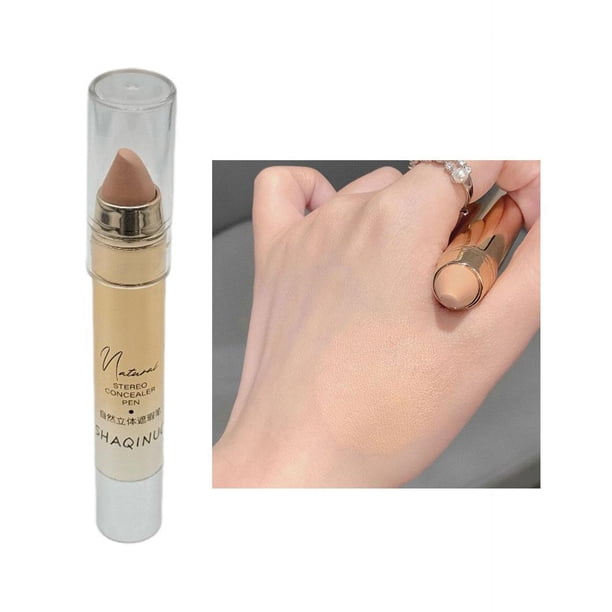 LUVCLS Corrector en lápiz, resistente al agua, control de aceite, base correctora, crema para cubrir ojeras