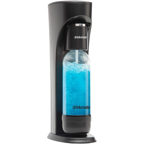 Drinkmate OmniFizz Sparkling Water and Soda Maker, Carbonates Any Drink Without Diluting It, CO2 Cylinder Not Included (Matte Black)