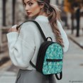 thumbnail image 3 of HELLHERO Skateboarding Dinosaur Print Travel Shoulder Bag with Front Pocket Small Back Pack Shoulder Bag for Hiking Shopping, Polyester Lightweight Small Backpack, 3 of 8