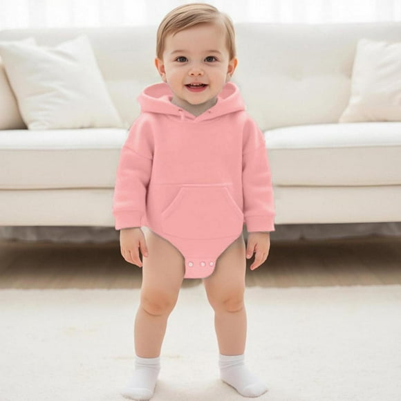 Cowsor Baby Boy Girl Solid Color One Piece Romper Jumpsuit Outfits Clothes