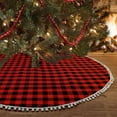 thumbnail image 1 of Faldas De Árbol De Navidad A Cuadros Rojas Y Negras, Adornos Navideños, Falda De Árbol A Cuadros, Alfombra Para Puertas, Centros Comerciales, Hoteles 90/120Cm, Kearding HA043954-01, 1 of 6