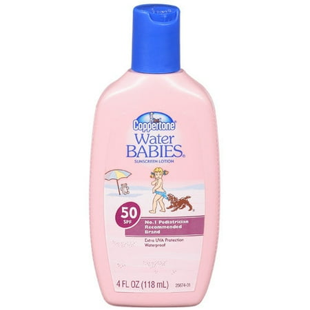 MSD Consumer Care Coppertone Water Babies Sunscreen Lotion, 4 oz